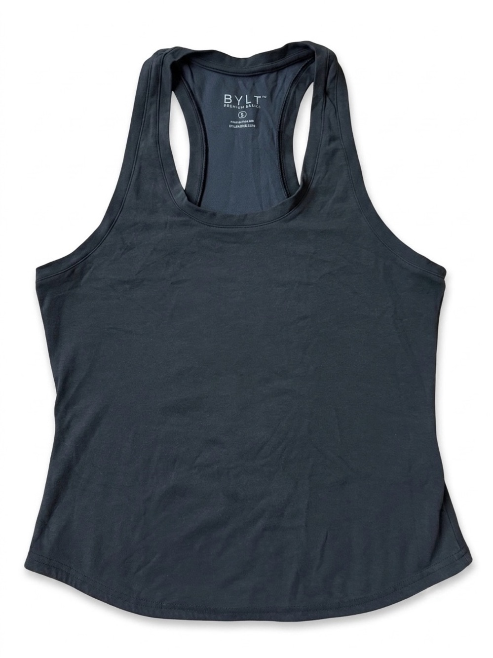 BYLT Basics Drift Racerback Black Tank Top Women’s Size Small